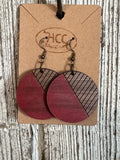 Messa Round Wooden Earrings