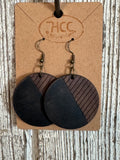 Messa Round Wooden Earrings